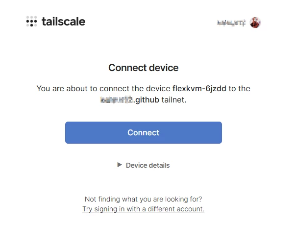 Tailscale 连接